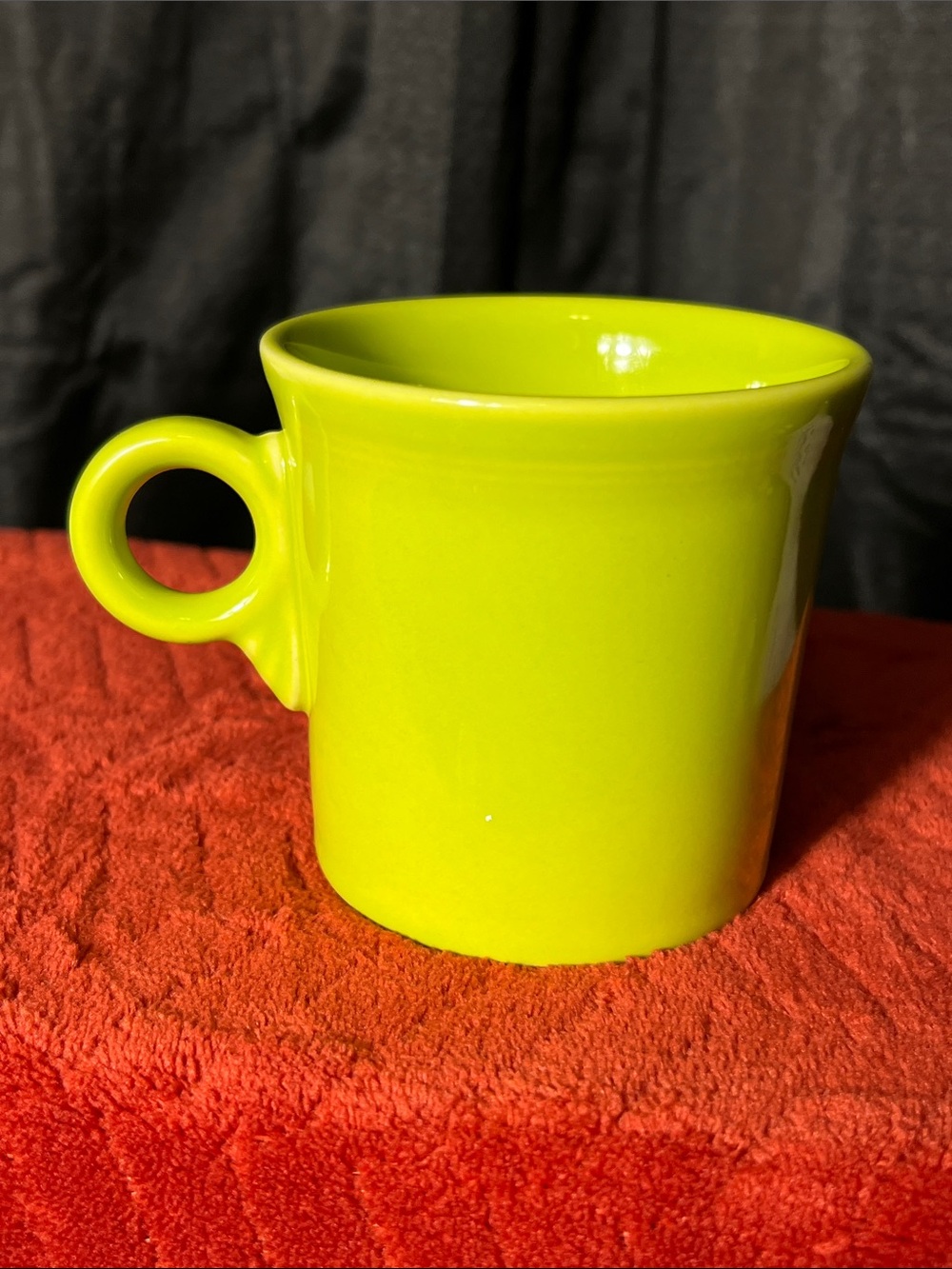 Fiestaware Lemongrass Yellow Ceramic Mug with Round Handle - Picture 2 of 4